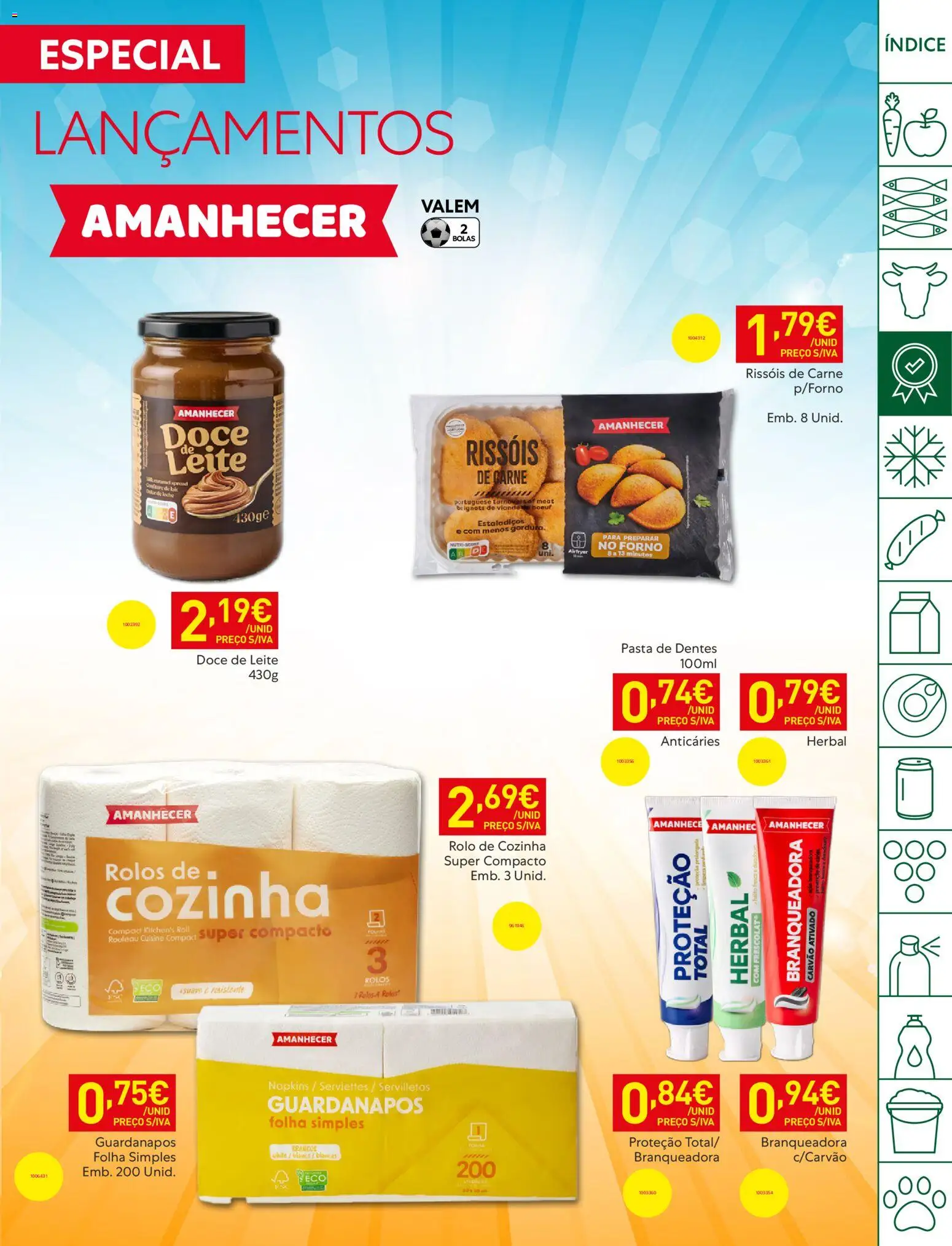 Recheio folheto │ válido de 05.05.2026 | Página: 9 | Produtos: Doce de leite, Guardanapos, Leite, Carne