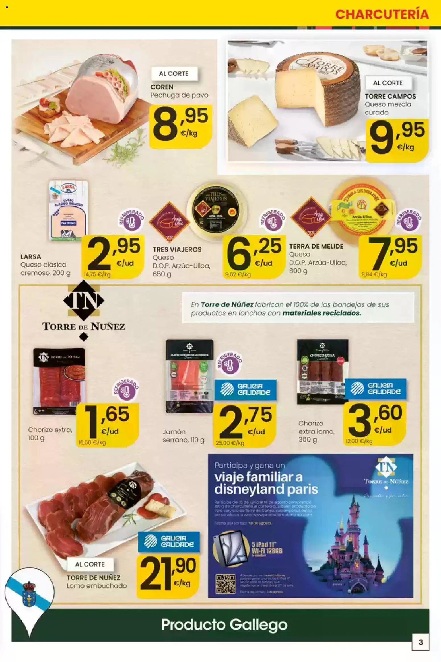 Eroski folleto │ válido desde el 16/07/2026 | Página: 3 | Productos: Queso, Jamón, Ipad