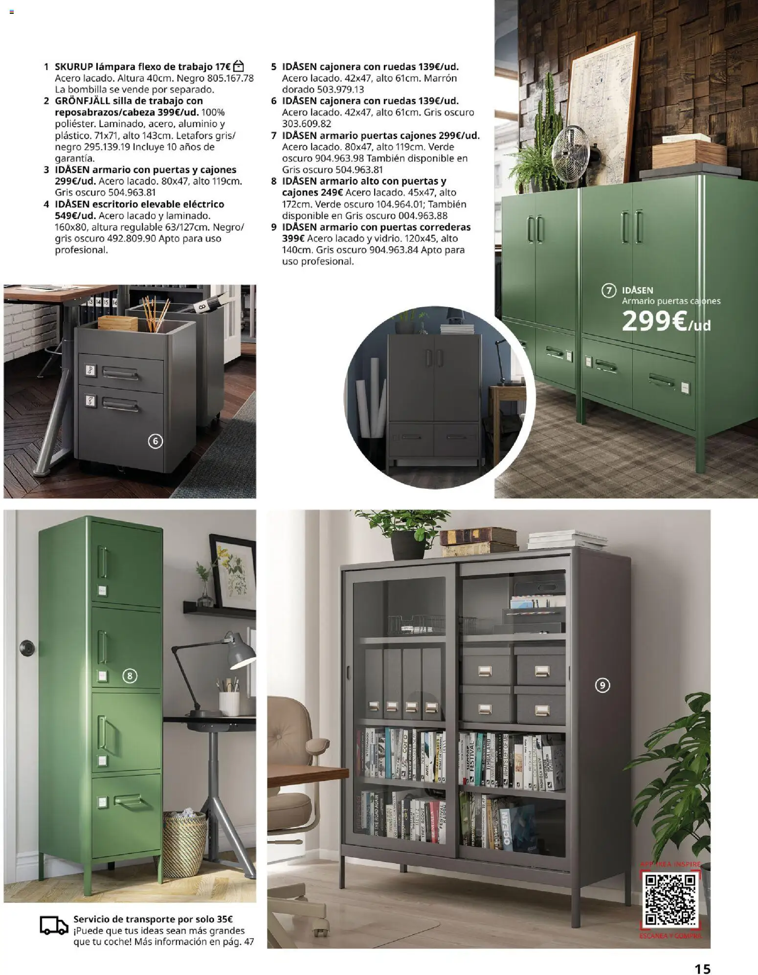 IKEA - IKEA para tu negocio │ válido desde el 01/09/2026 | Página: 15 | Productos: Cajonera, Armario, Puertas, Lámpara