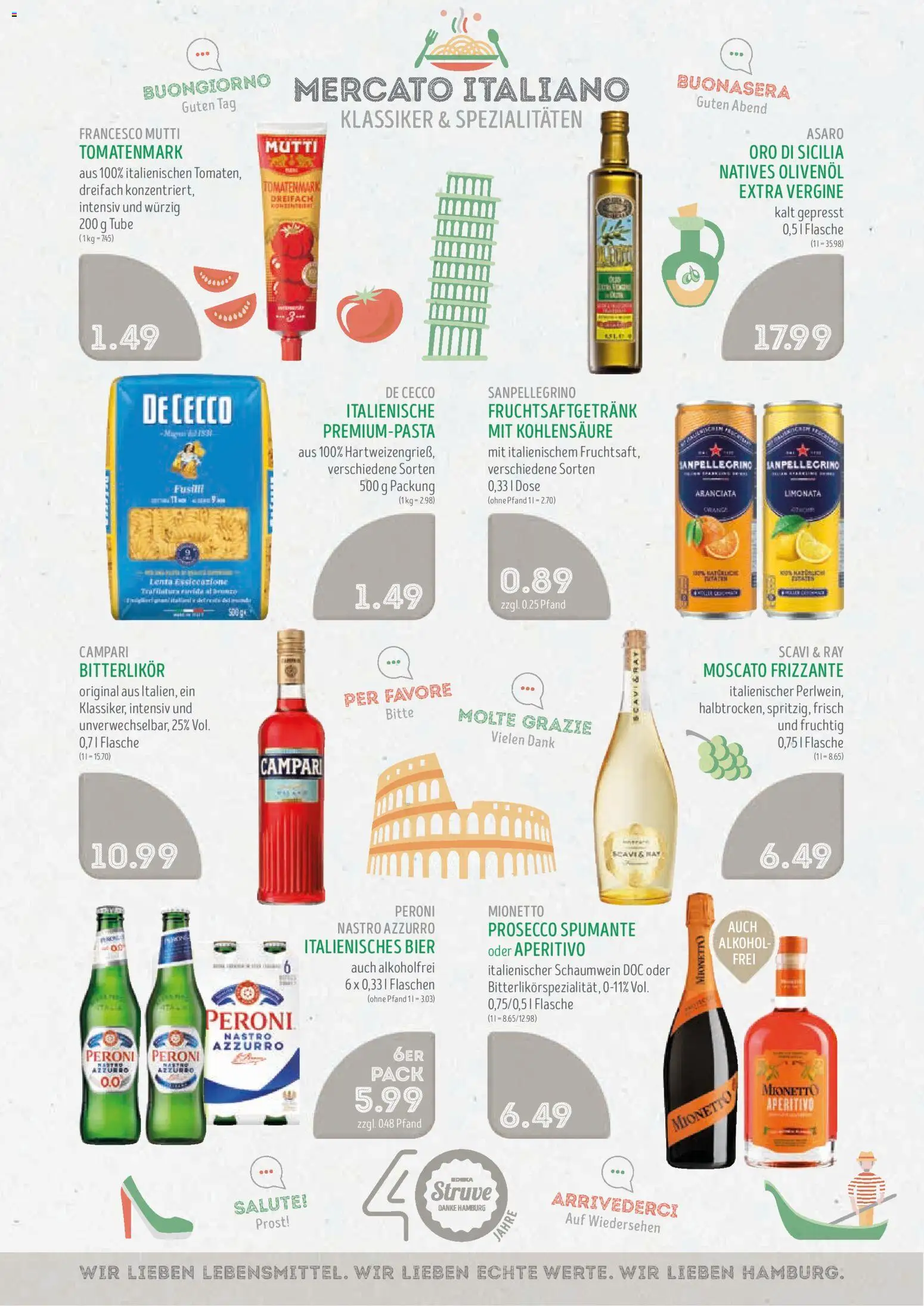 Edeka Struve Prospekt – gültig ab 01.06.2026 | Seite: 11 | Produkte: Bier, Campari, Olivenol, Prosecco