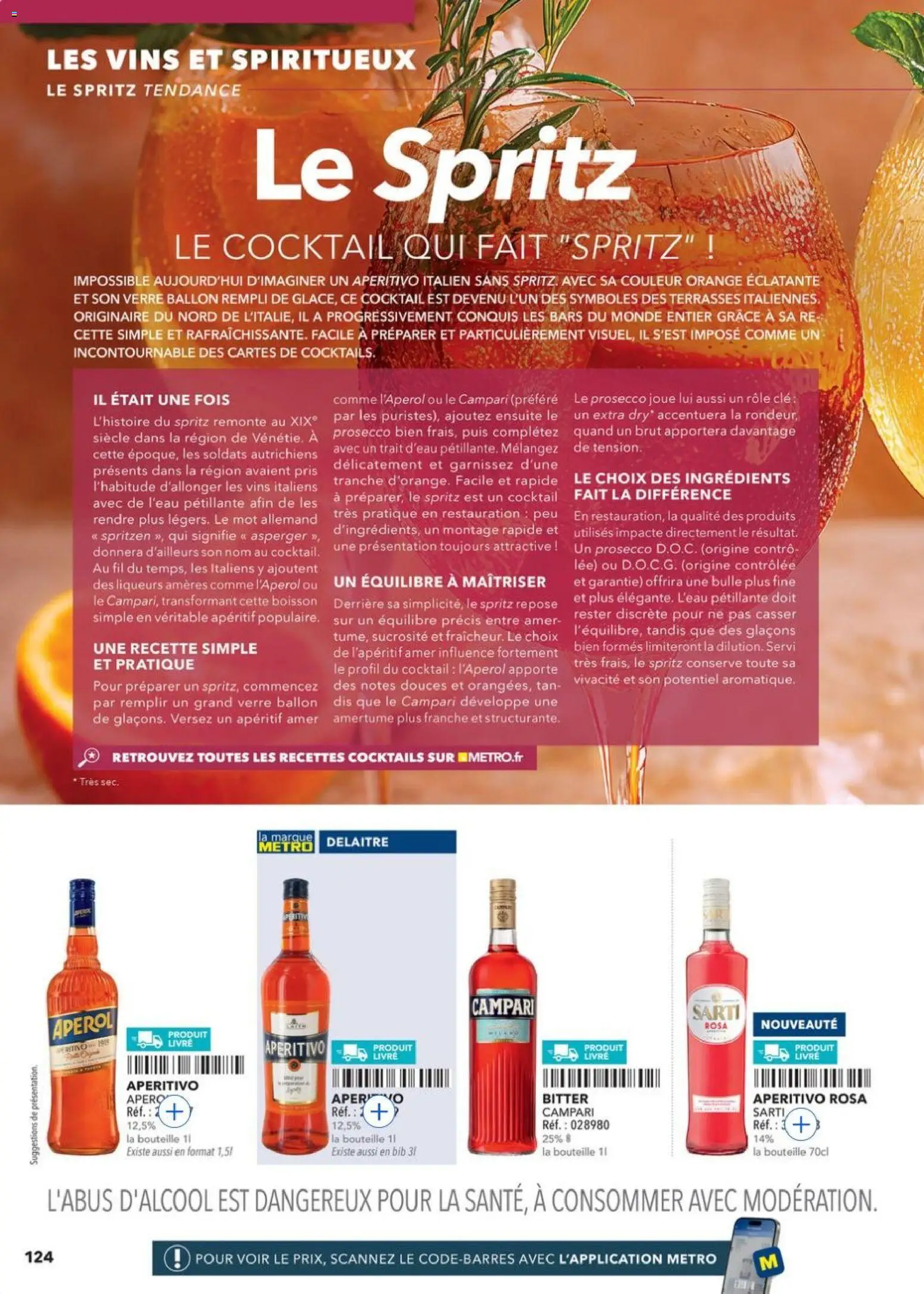 {H1} | Page: 124 | Produits: Orange, Clé, Prosecco, Livre