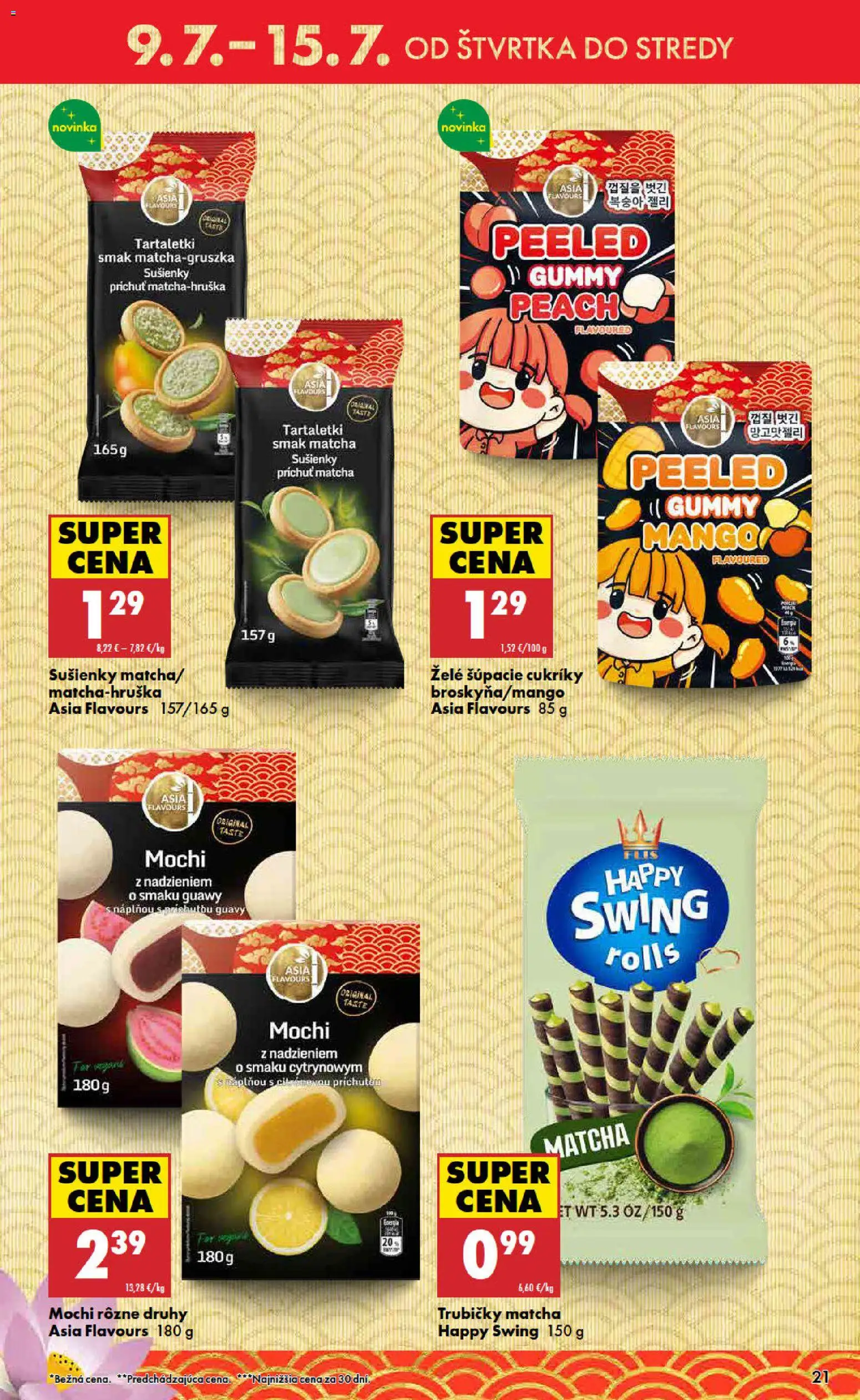 Nové Biedronka akcie – leták je platný od 09.07.2026 | Strana: 21 | Produkty: Cukríky, Mango