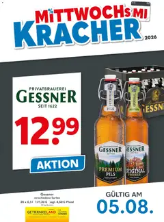 Getränkeland Mittwochs Kracher ab 05.08.2026 gültig