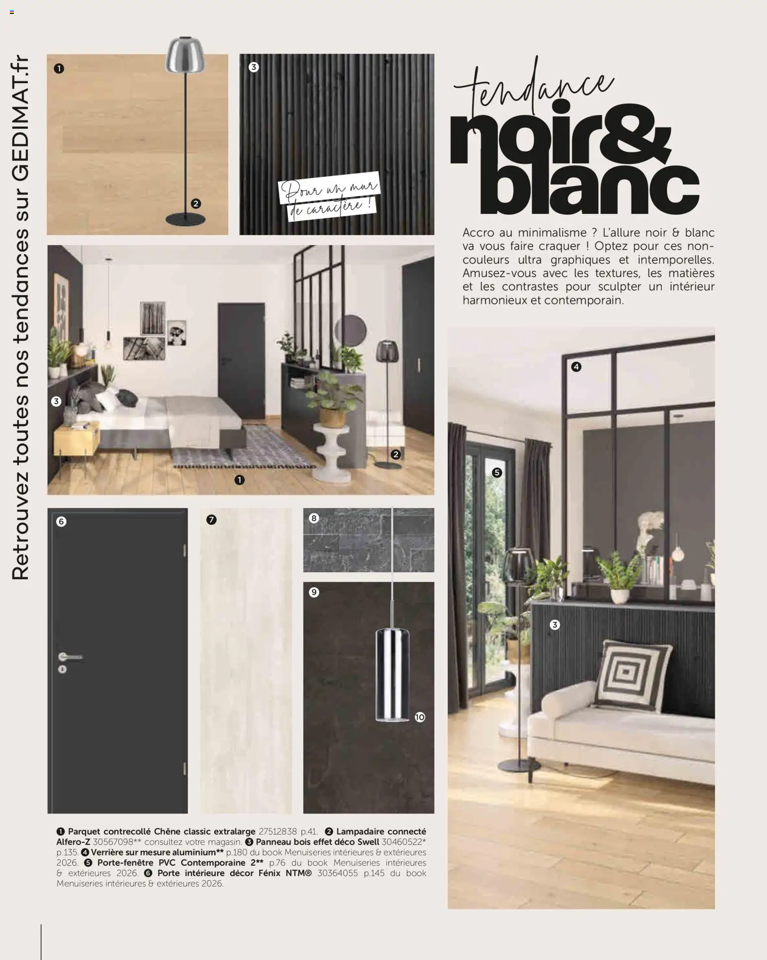 {H1} | Page: 39 | Produits: Lampadaire, Verrière, Porte, Parquet