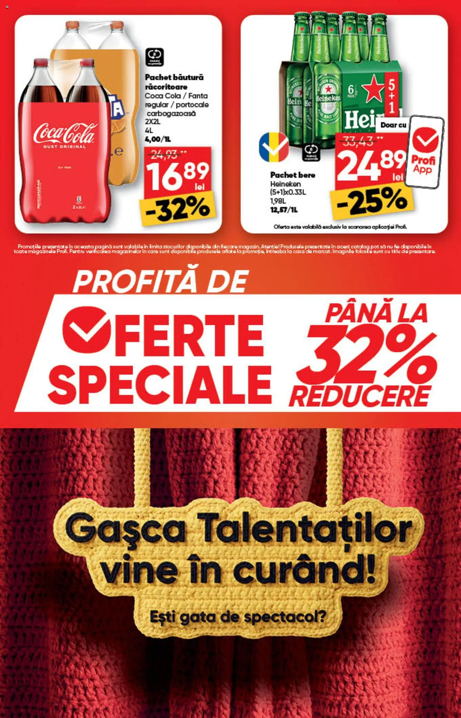 Noul catalog Profi – valabil de la 13.08.2026 | Pagină: 3 | Produse: Fanta, Coca cola, Bere, Portocale