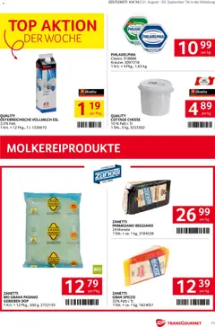 Transgourmet Flugblatt ab 31.08.2026 gültig | Seite: 11 | Produkte: Vollmilch