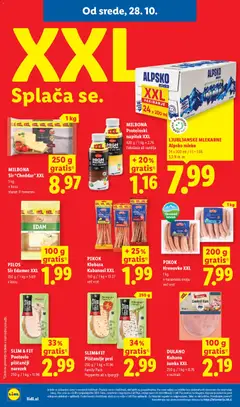 Lidl katalog akcije – veljaven od 28.10.2026 | Stran: 6 | Izdelki: Šparglji, Mleko, Cokolada, Sunka