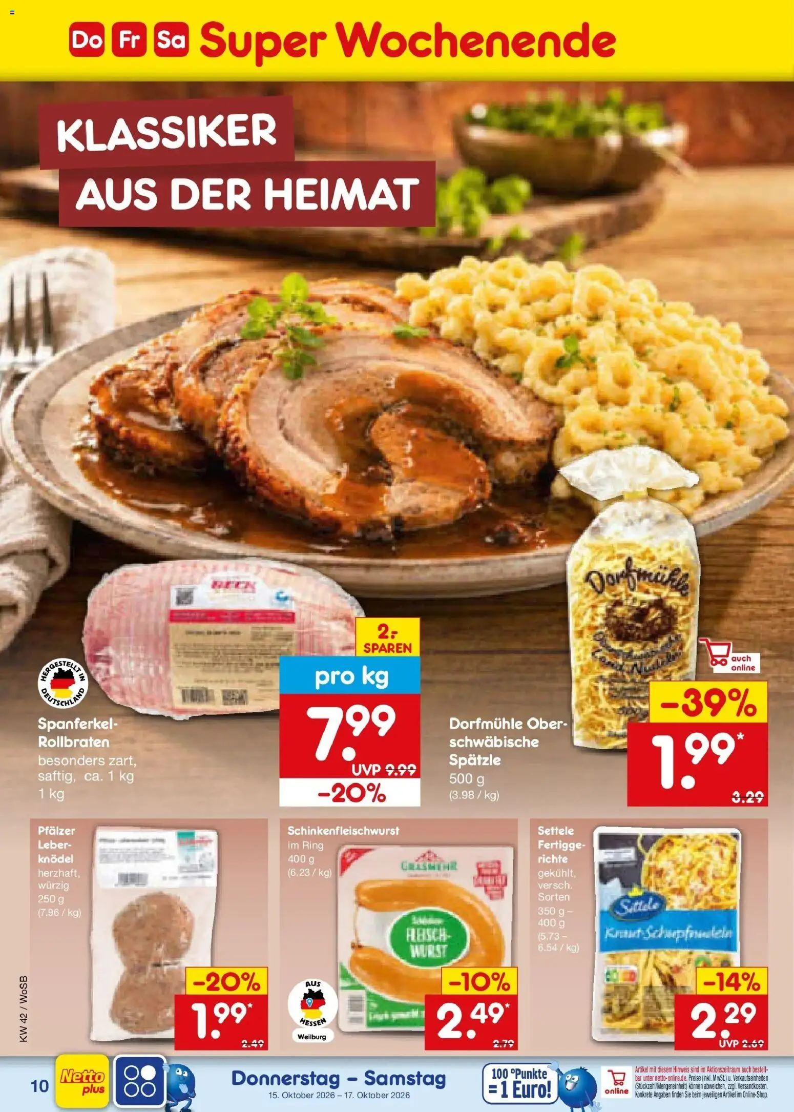 Netto Marken-Discount Prospekt Ludwigshafen-Edigheim (ab 12.10.2026) » Angebote | Seite: 48 | Produkte: Wurst