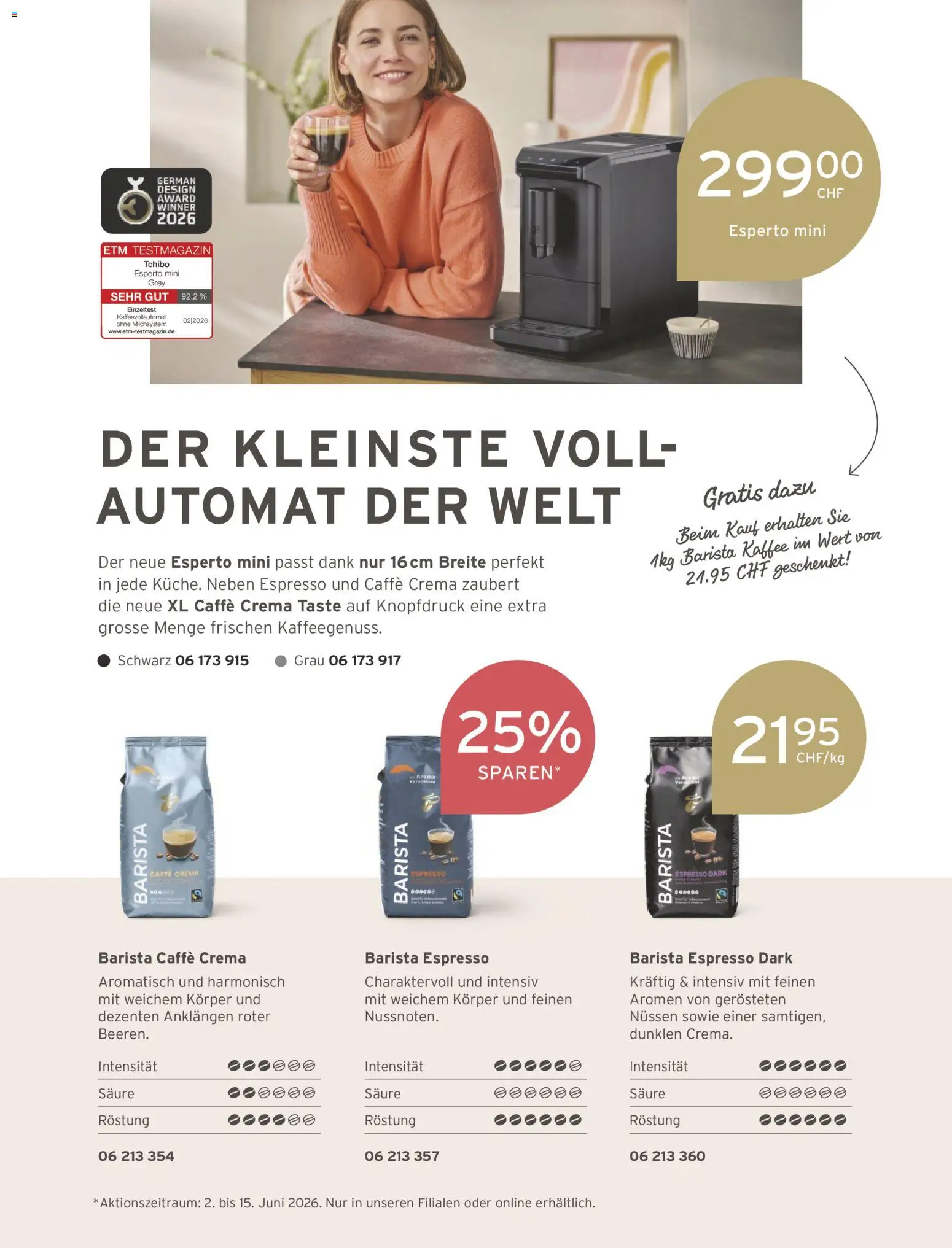 Tchibo aktionen Träume, Mut & Girlpower – gültig ab 26.06.2026 | Seite: 139 | Produkte: Kaffee, Kaffeevollautomat