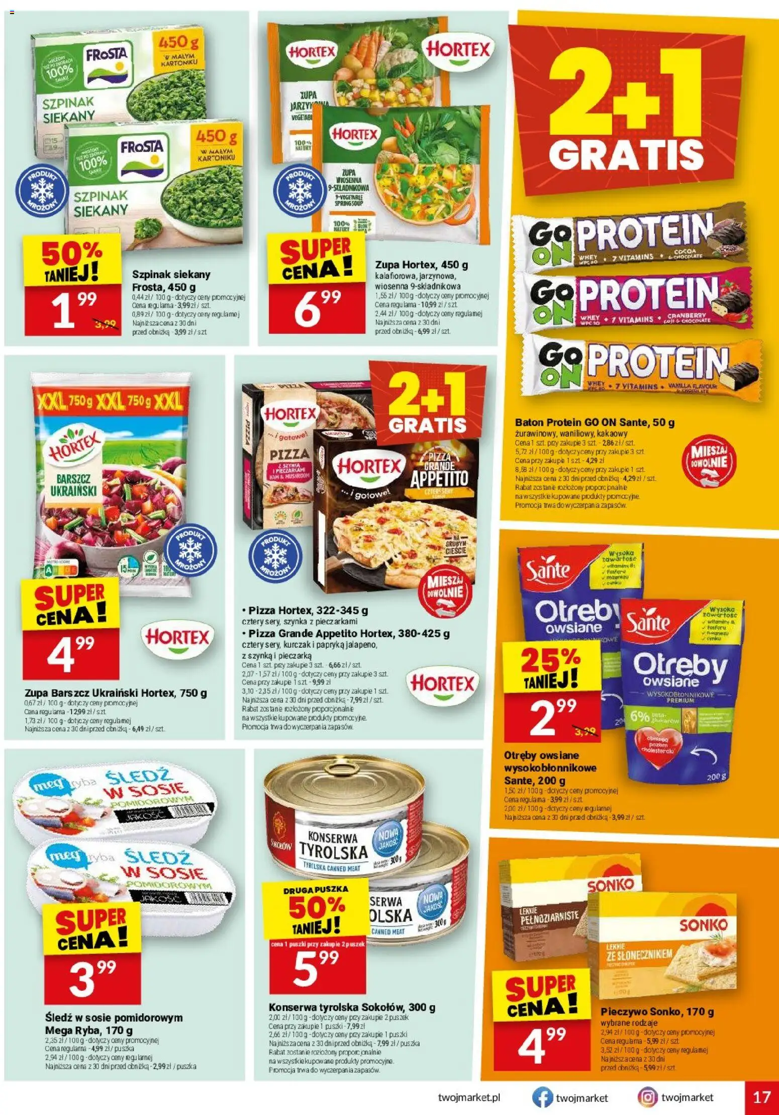 Twój Market gazetka od 29.07.2026 | Strona: 17 | Produkty: Barszcz, Śledź, Barszcz ukraiński, Szpinak