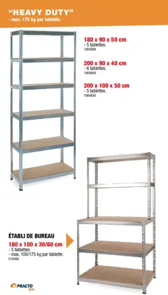 Hubo Catalogue étagères 2026 - Voorbeeld van een folder van Hubo, geldig van 28/01/2026 | Pagina: 5 | Producten: Bureau
