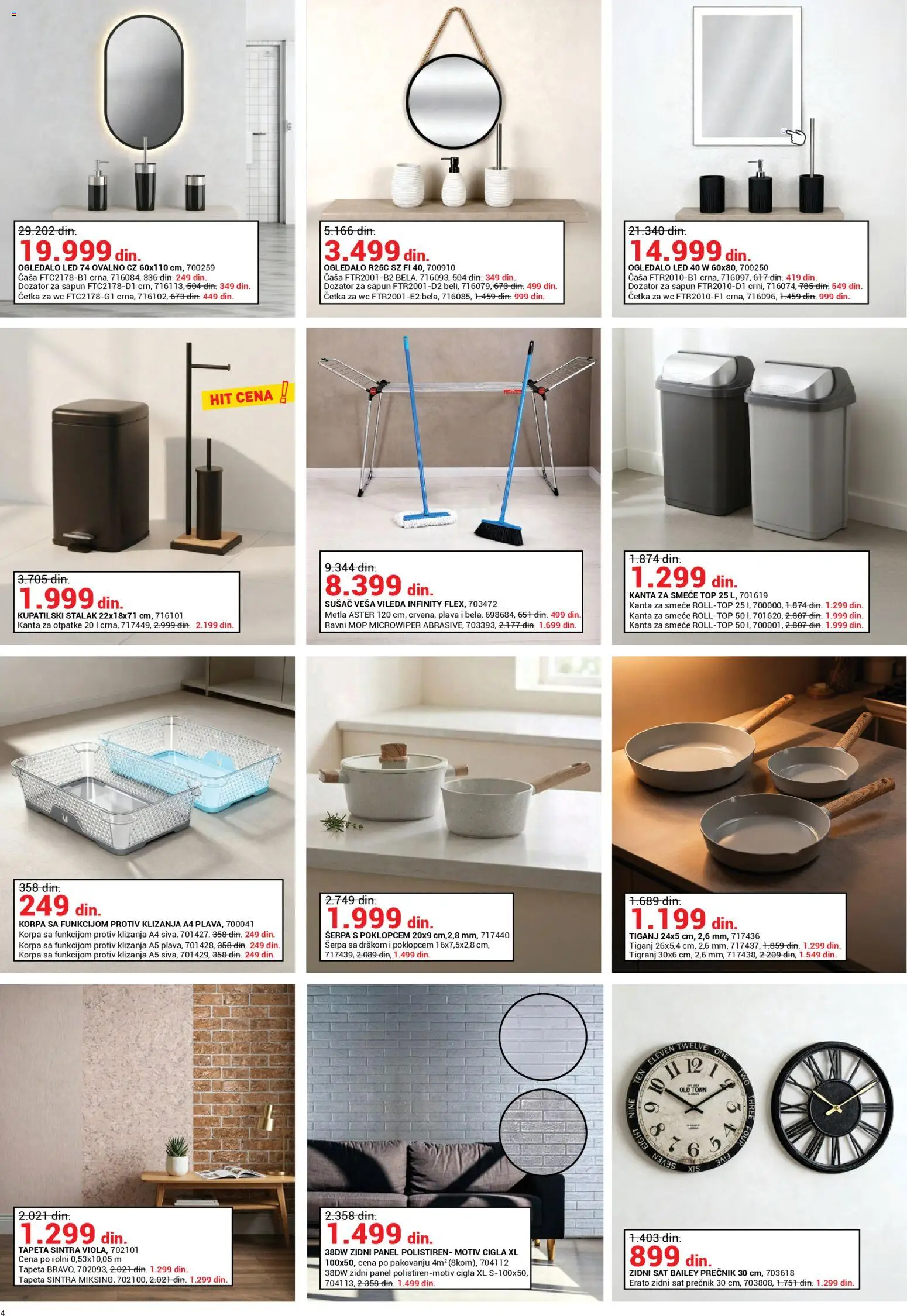 Emmezeta katalog - važi od 01.04.2026 | Strana: 4 | Proizvode: Wc, Četka, Sapun, Tiganj