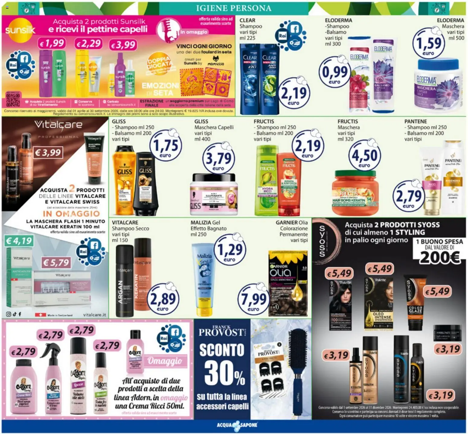 Volantino Acqua e Sapone del 05/10/2026 | Pagina: 7 | Prodotti: Balsamo, Maschera, Sapone, Maschere