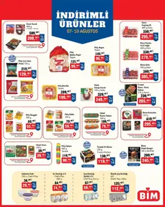 07 Ağustos 2026 tarihinden itibaren geçerli olan BİM kataloğu önizlemesi | Sayfa: 1 | Ürünler: Döner, Et, Kıyma, Piliç nugget
