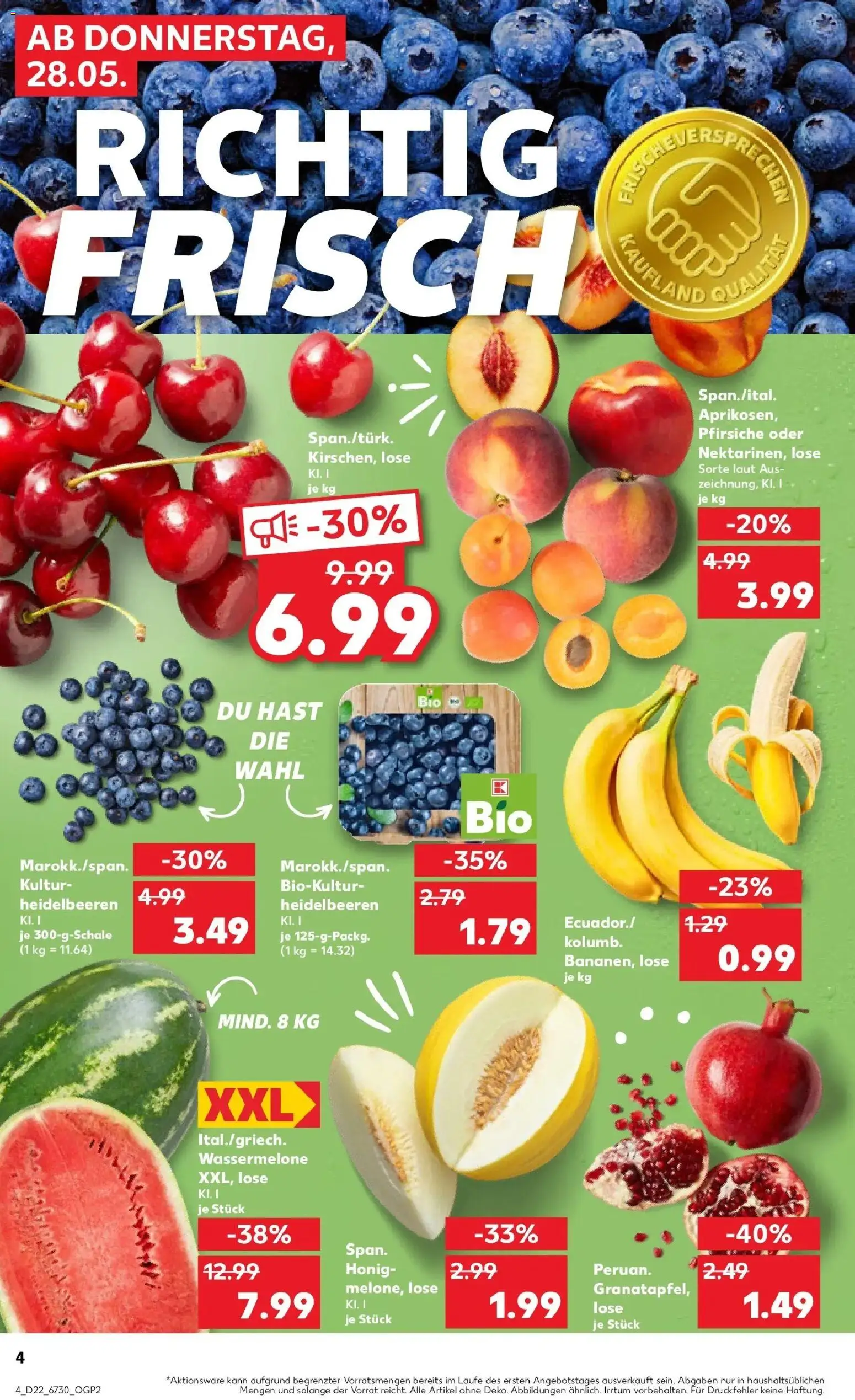 Kaufland Prospekt Sömmerda – gültig ab 26.05.2026 | Seite: 9 | Produkte: Heidelbeeren, Wassermelone