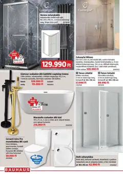 Bauhaus akciós újság - amely érvényes a következő dátumtól: 2026.09.03. | Oldal: 18 | Termékek: Csaptelep, Zuhanykabin, Tolóajtó
