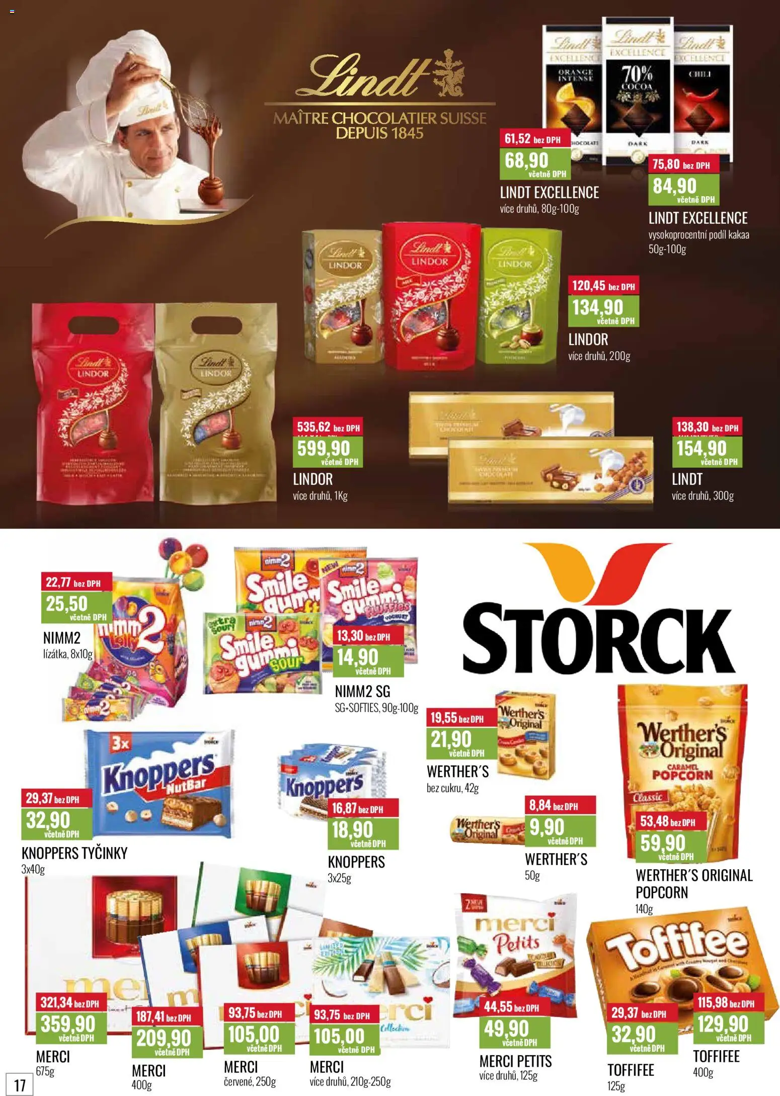 Ratio leták od 01.06.2026 | Strana: 18 | Produkty: Lindt, Knoppers, Toffifee, Tyčinky