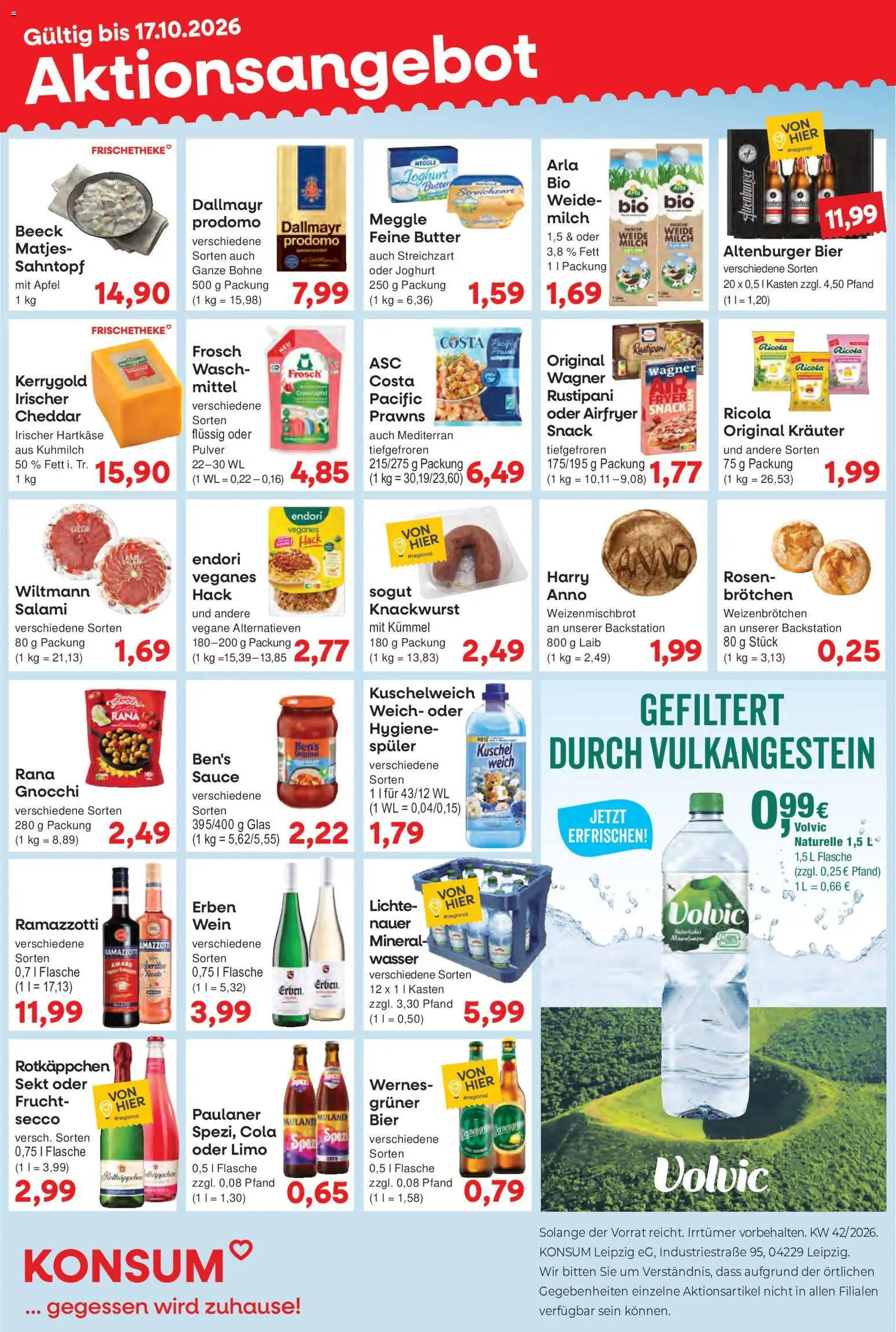 KONSUM Leipzig Prospekt – gültig ab 12.10.2026 | Seite: 1