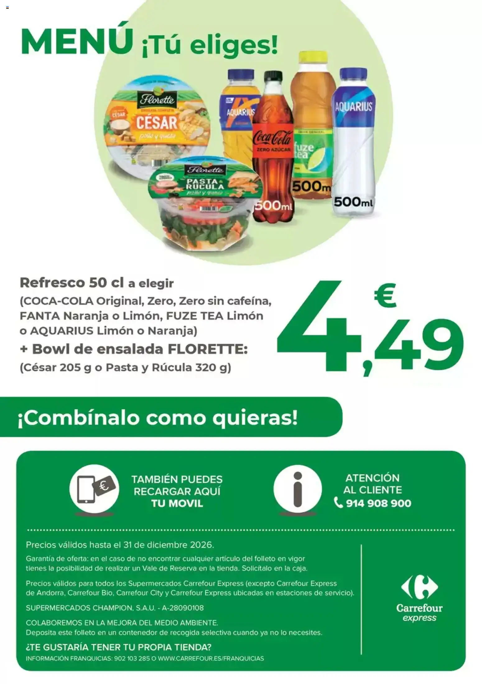 Carrefour Express folleto │ válido desde el 17/02/2026 | Página: 2 | Productos: Pasta, Ensalada