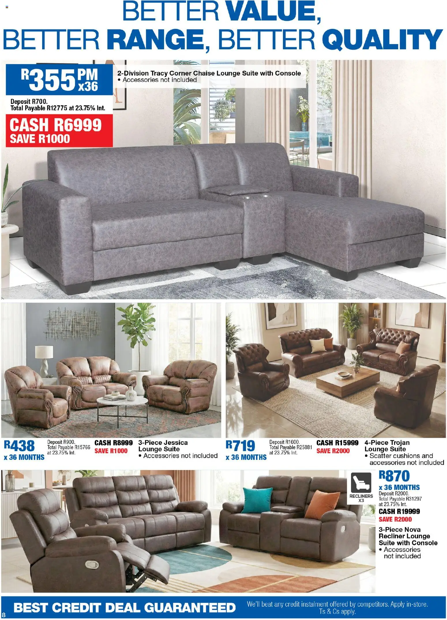 New OK Furniture catalogue – valid from 09.03.2026 | Page: 8 | Products: Lounge suite, Chaise