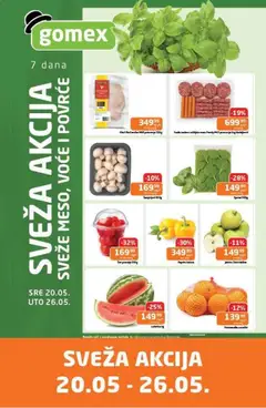 Gomex katalog Sveža akcija - pregled Gomex kataloga - važi od 20.05.2026