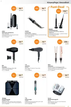 Fust aktionen ab 22.06.2026 gültig | Seite: 17 | Produkte: Personenwaage, Glätteisen, Kabel, Gewicht