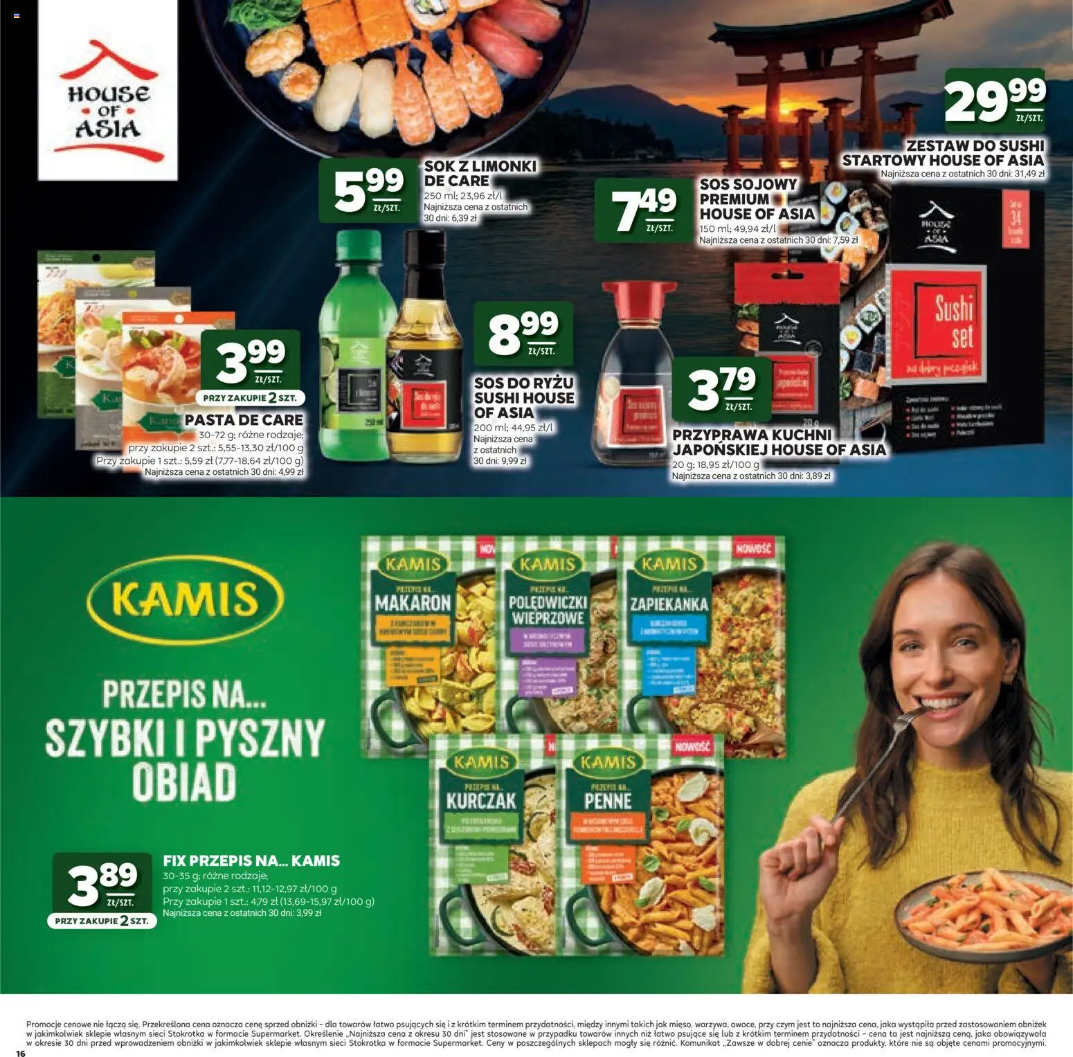Stokrotka gazetka - Mistrzostwa Świata od 11.06.2026 | Strona: 16 | Produkty: Kurczak, Stokrotka, Sushi, Makaron
