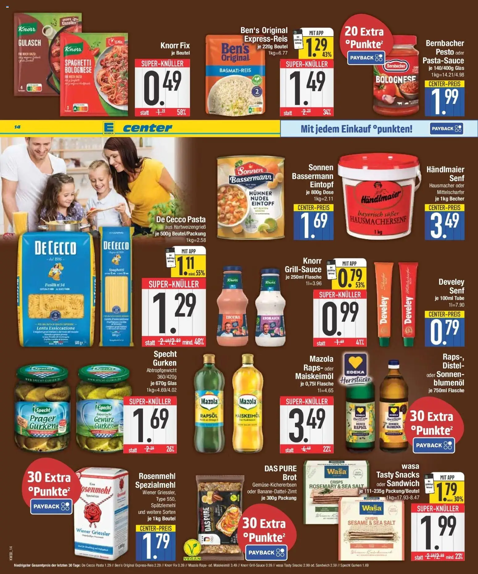 Edeka prospekt Ingolstadt-Gerolfing – gültig ab 20.07.2026 | Seite: 14 | Produkte: Knorr fix, Knorr, Knoblauch, Pasta