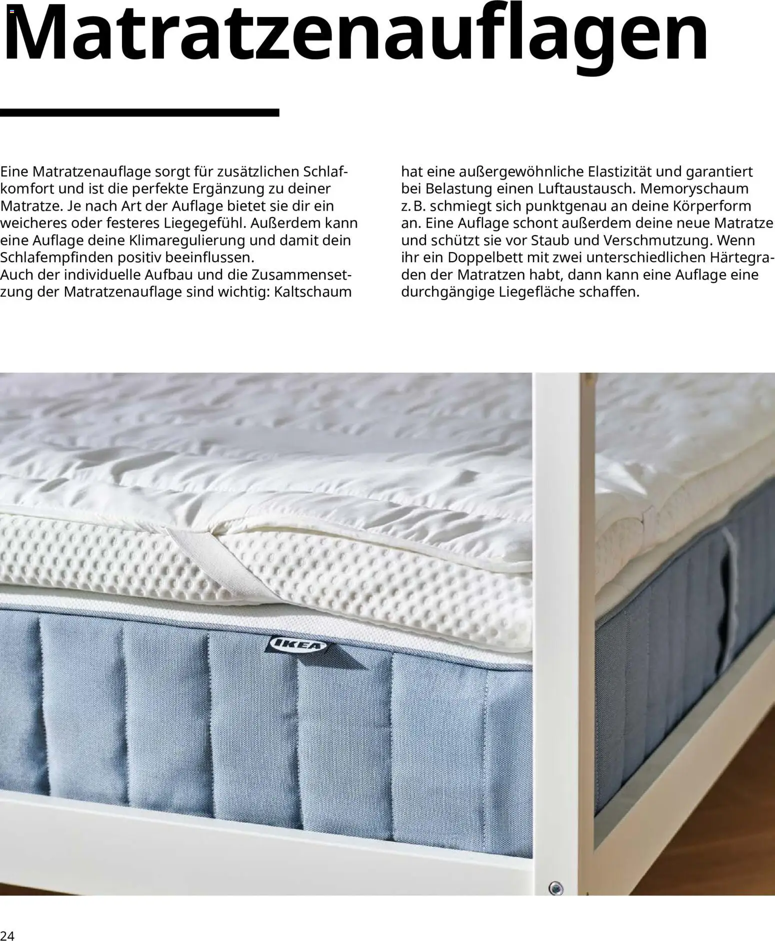 Ikea Prospekt Schlafkomfort – gültig ab 16.09.2026 | Seite: 24 | Produkte: Matratze, Doppelbett