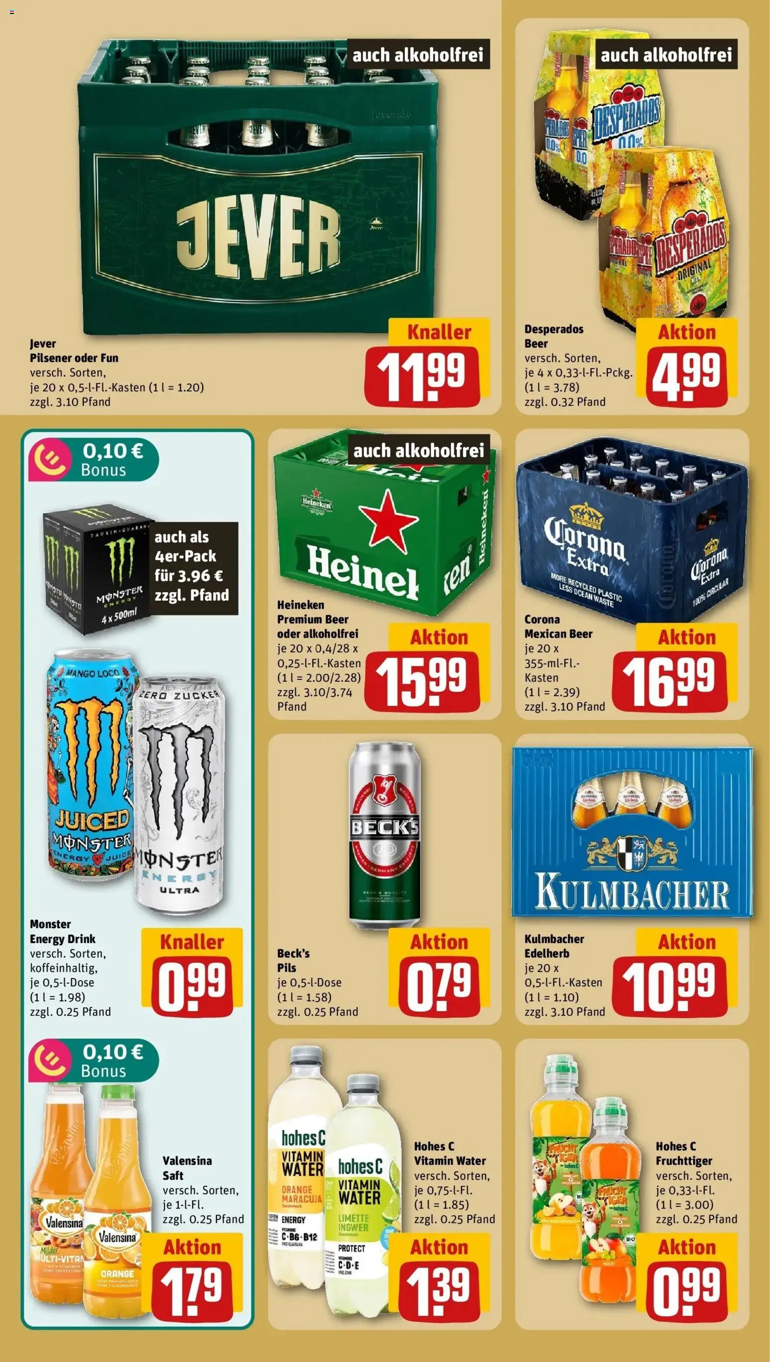 REWE Prospekt ab 14.09.2026 zum Blättern » Angebote | Seite: 16 | Produkte: Heineken, Zucker, Jever, Hohes c