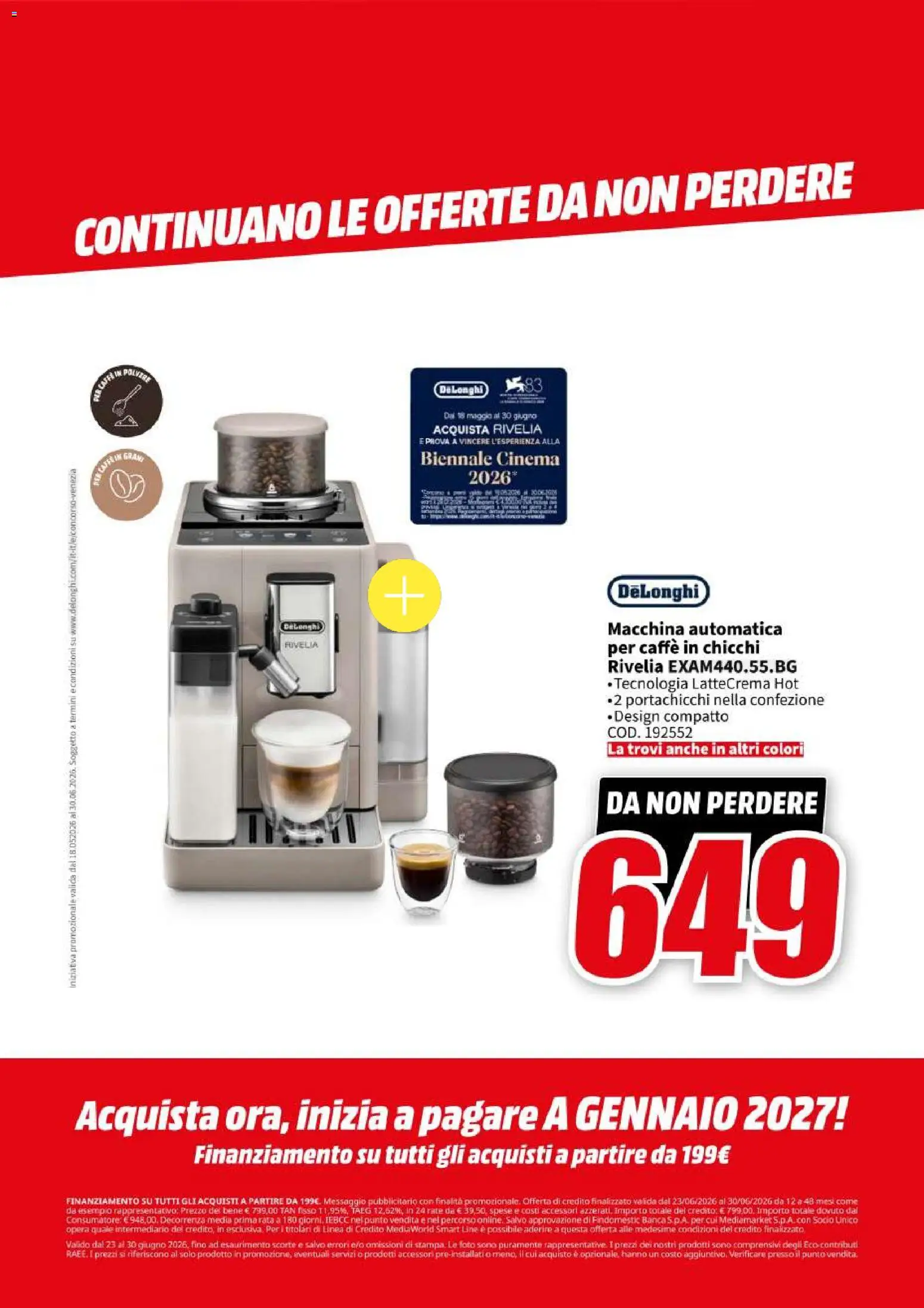 Volantino Media World del 23/06/2026 | Pagina: 80 | Prodotti: Caffè