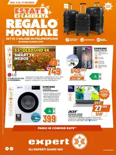 Anteprima del volantino Expert volantino valido a partire dal 04.06.2026 | Pagina: 2 | Prodotti: Samsung Galaxy, smart TV, Lavatrice, Batteria