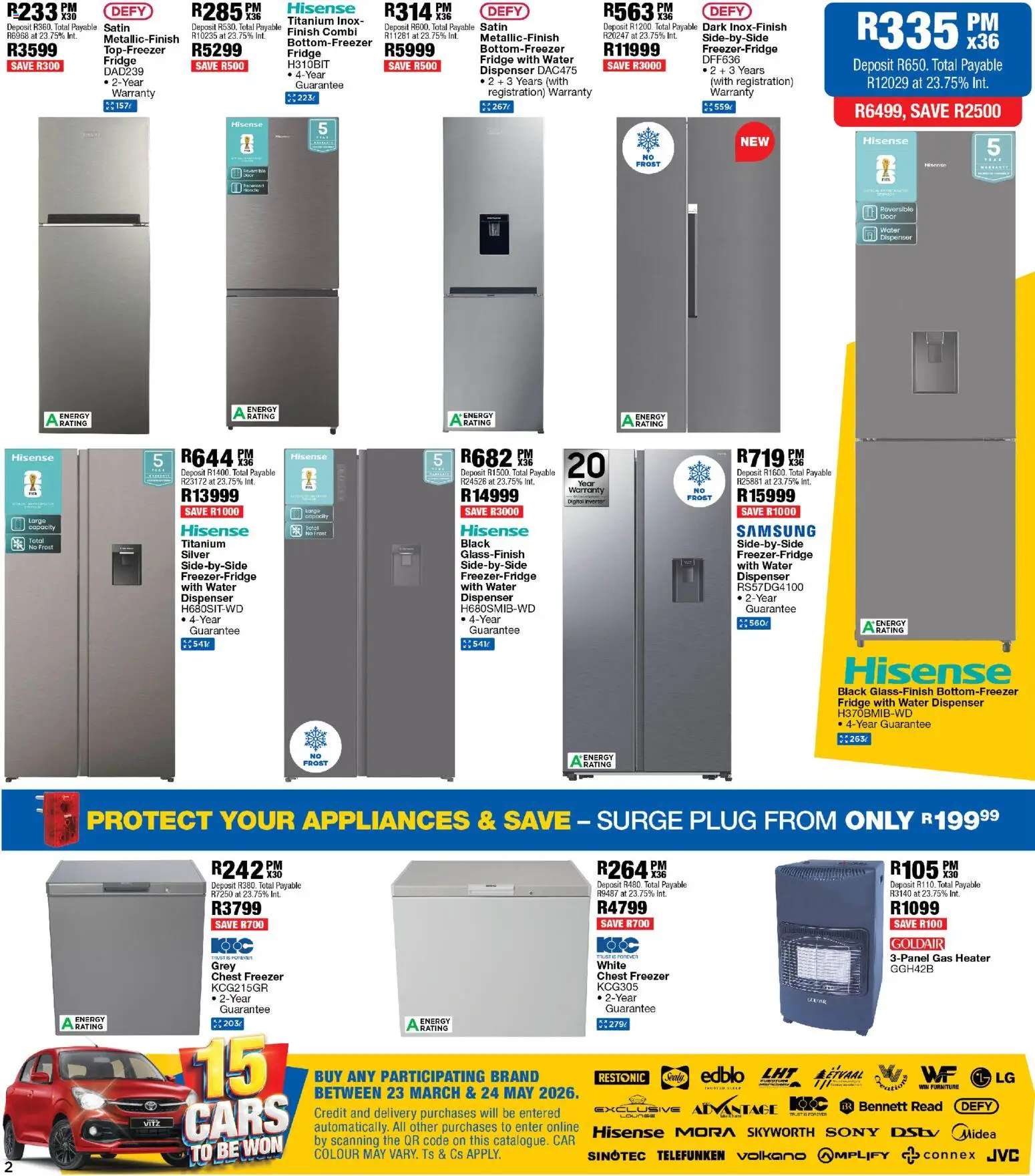 New OK Furniture catalogue – valid from 11.05.2026 | Page: 2 | Products: Freezer, Fridge, Heater, Water