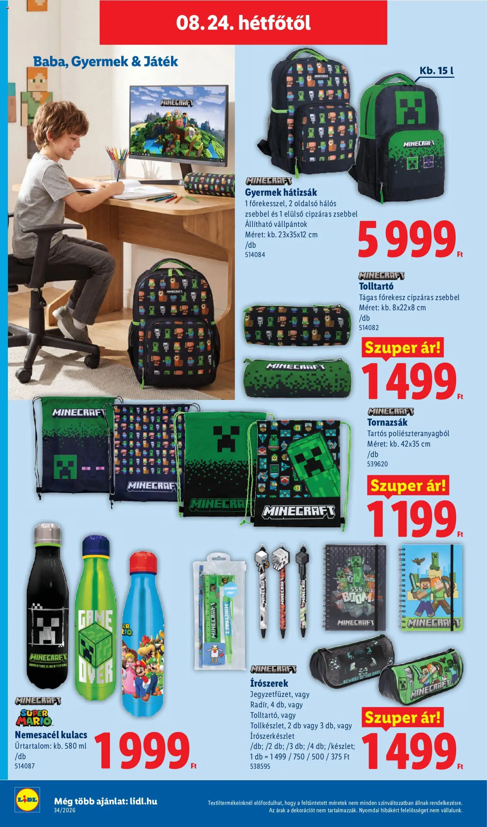 Lidl akciós ujság - amely érvényes a következő dátumtól: 2026.08.19. | Oldal: 40