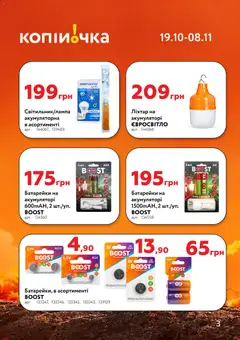 Копійочка акції дійснийкції з 19.10.2026 | Сторінка: 3 | Товари: Батарейки
