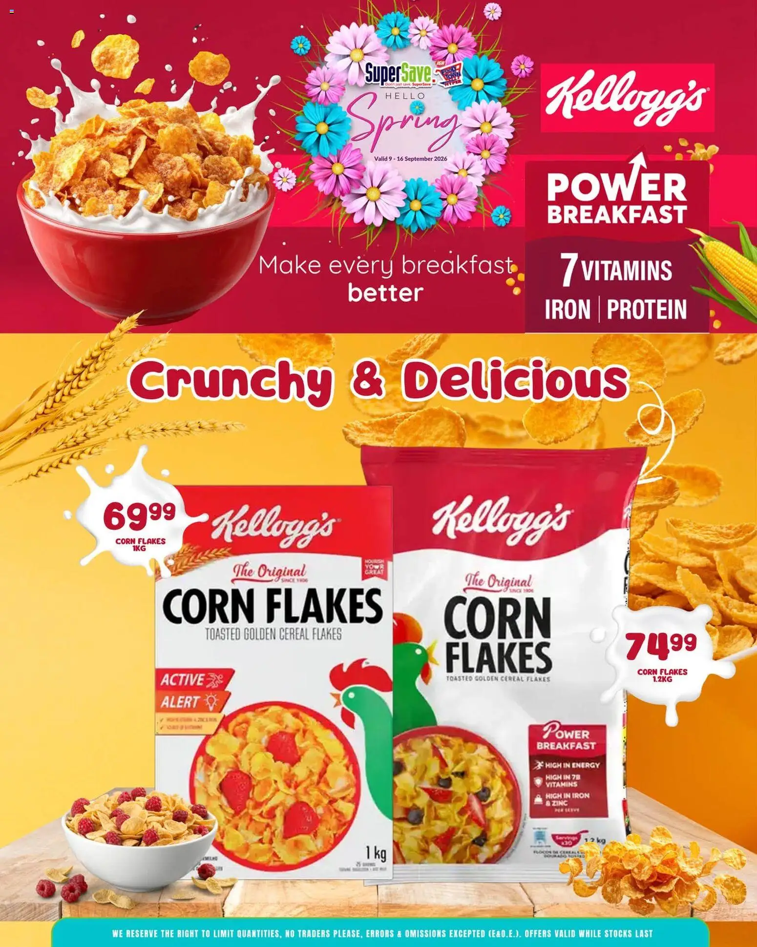 New Super Save catalogue – valid from 09/09/2026 | Page: 12 | Products: Corn, Protein, Vitamins, Flakes