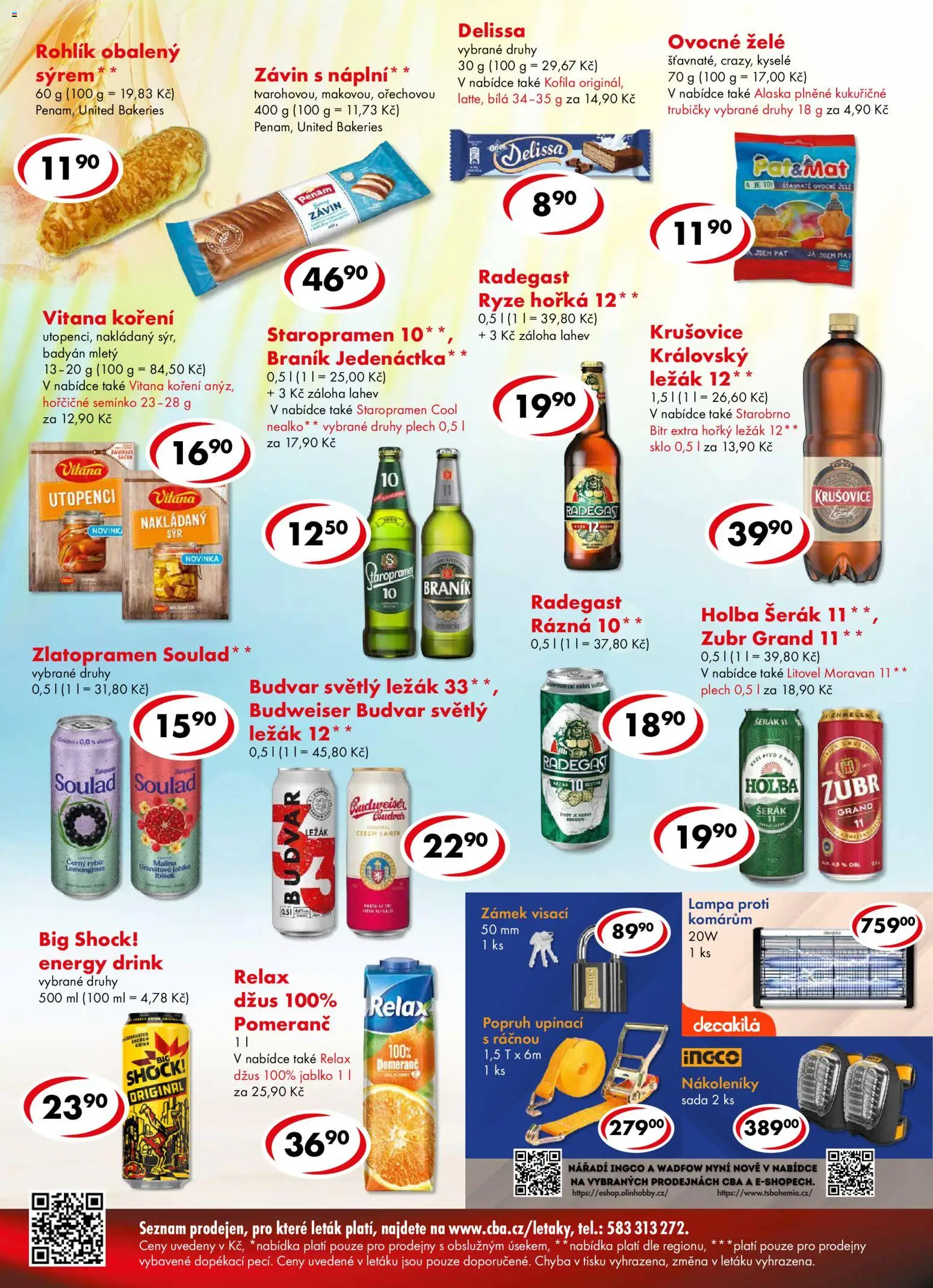 CBA leták - Premium od 29.07.2026 | Strana: 4 | Produkty: Zubr, Plech, Nářadí, Energy drink