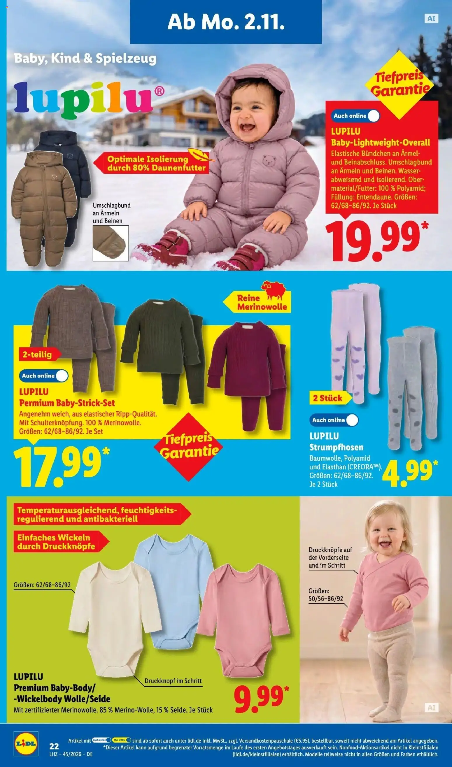 Lidl Prospekt Rheinbrohl (ab 02.11.2026) zum Blättern » Angebote | Seite: 38 | Produkte: Wasser, Overall