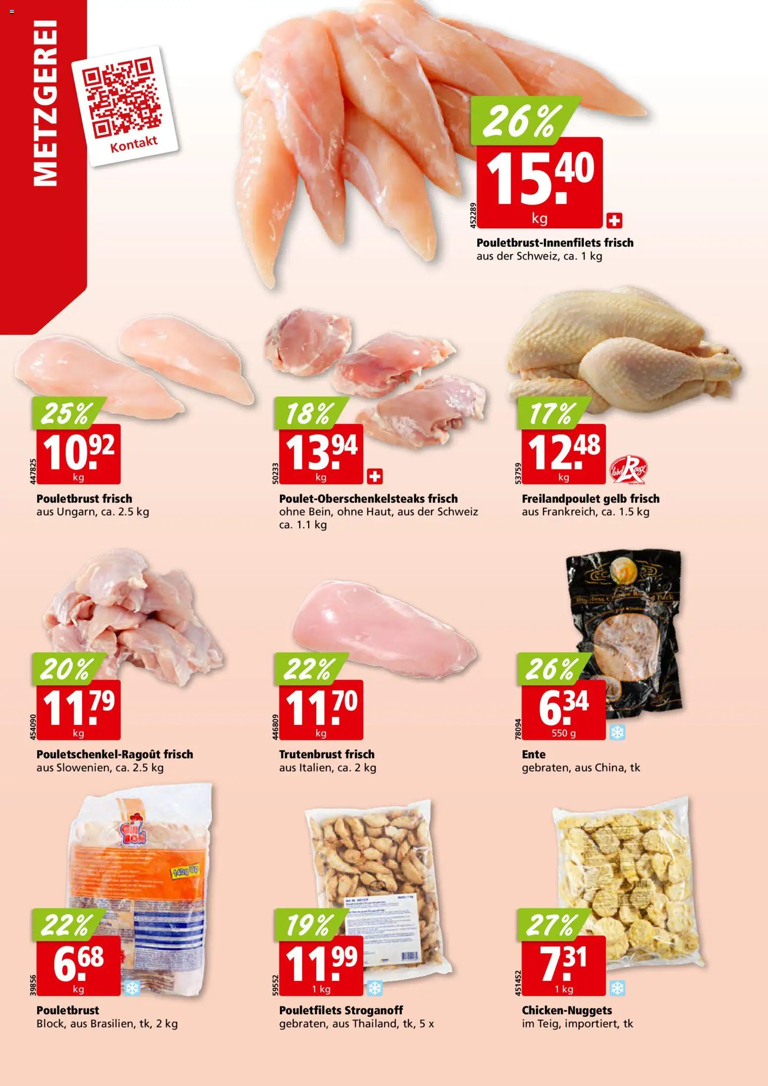 Aligro aktionen – gültig ab 21.09.2026 | Seite: 6 | Produkte: Pouletbrust