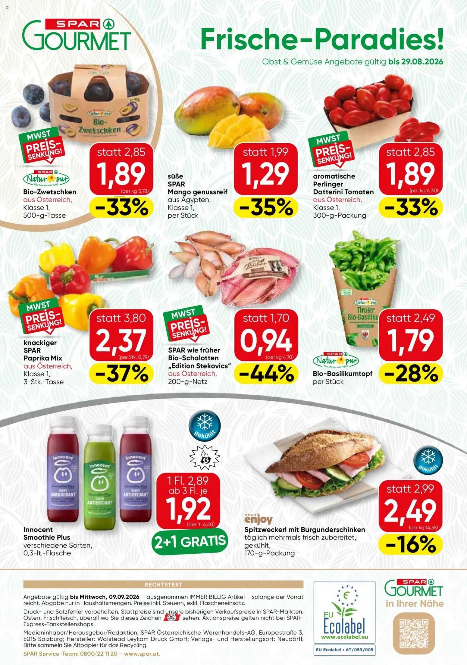 SPAR Gourmet Flugblatt gültig ab 27.08.2026 | Seite: 12