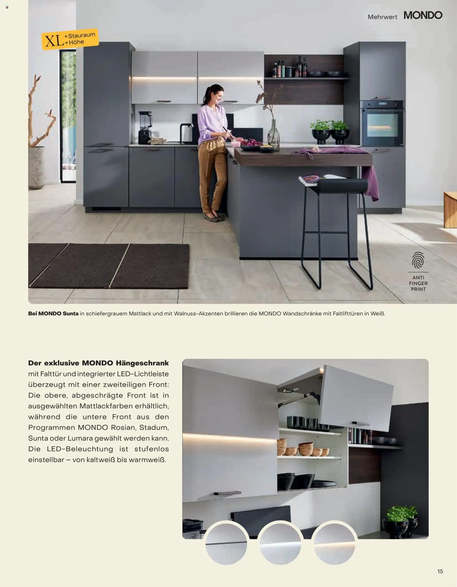 Ostermann Mondo Küchenprospekt 2026 – gültig ab 01.01.2026 | Seite: 15 | Produkte: Hängeschrank
