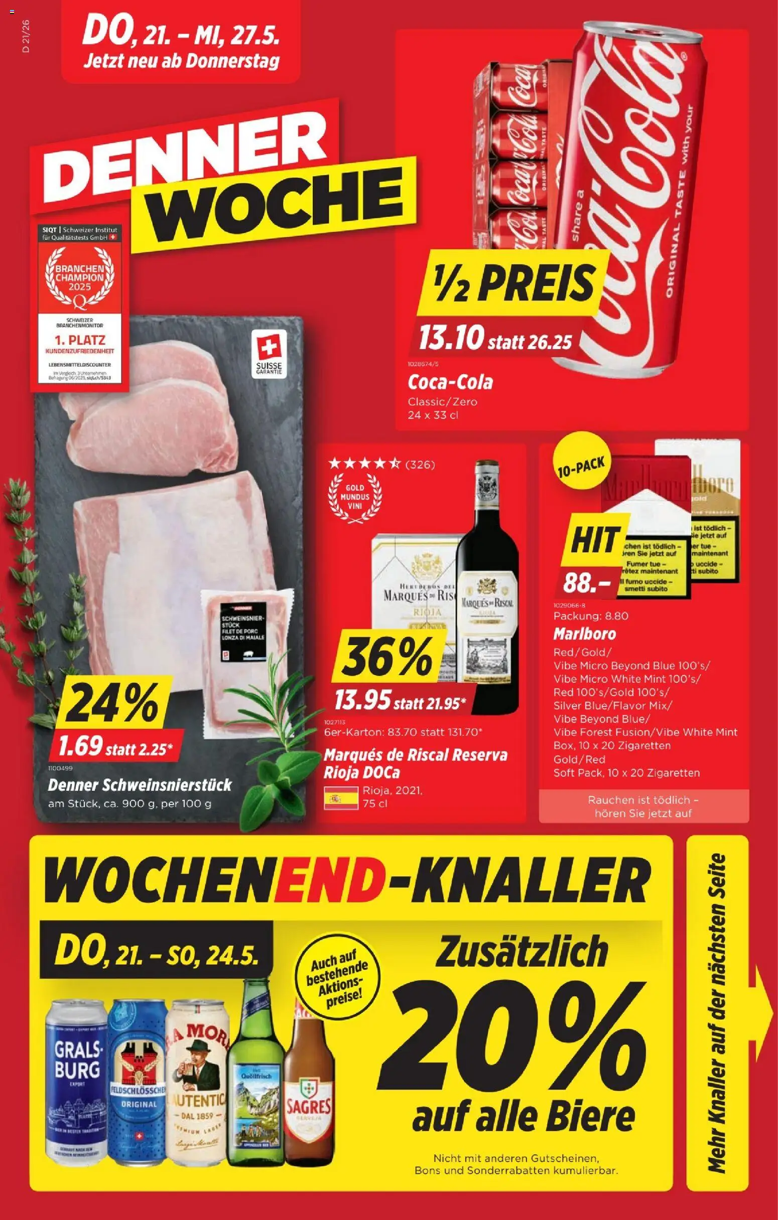 Denner aktionen – gültig ab 21.05.2026 | Seite: 1