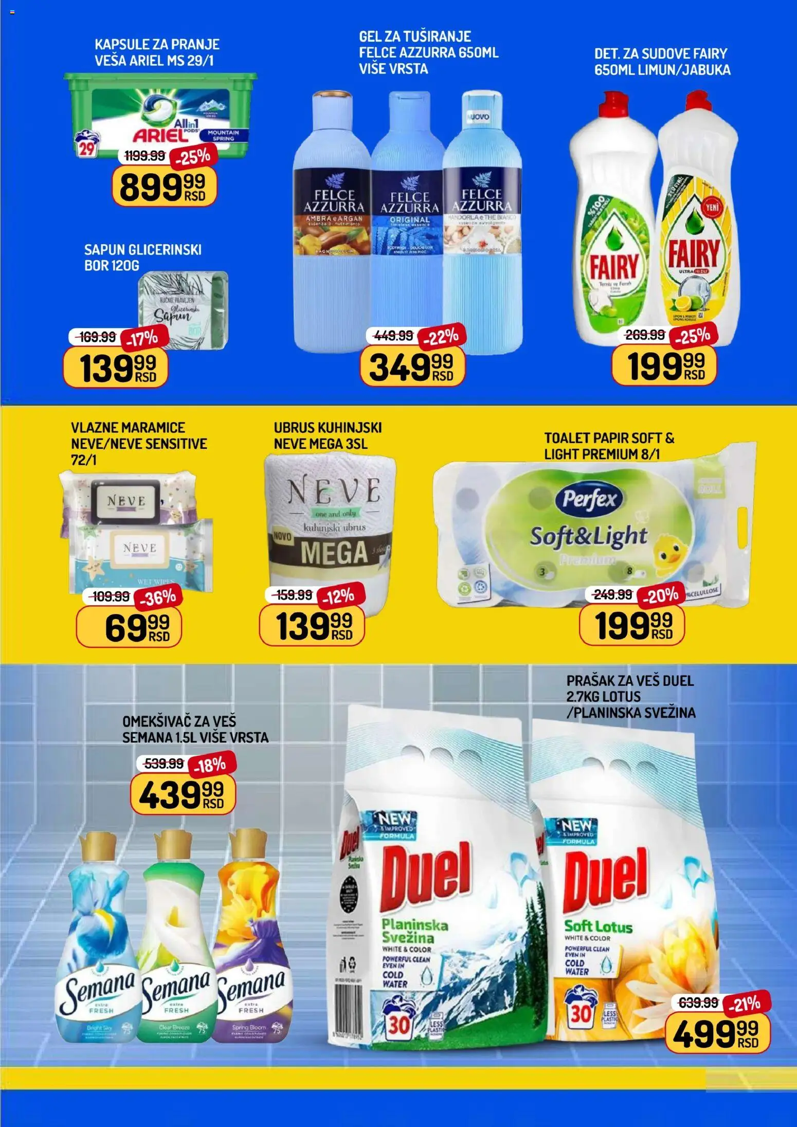 Aman katalog - važi od 29.05.2026 | Strana: 11 | Proizvode: Ubrus, Sapun, Vlažne maramice, Prašak za veš
