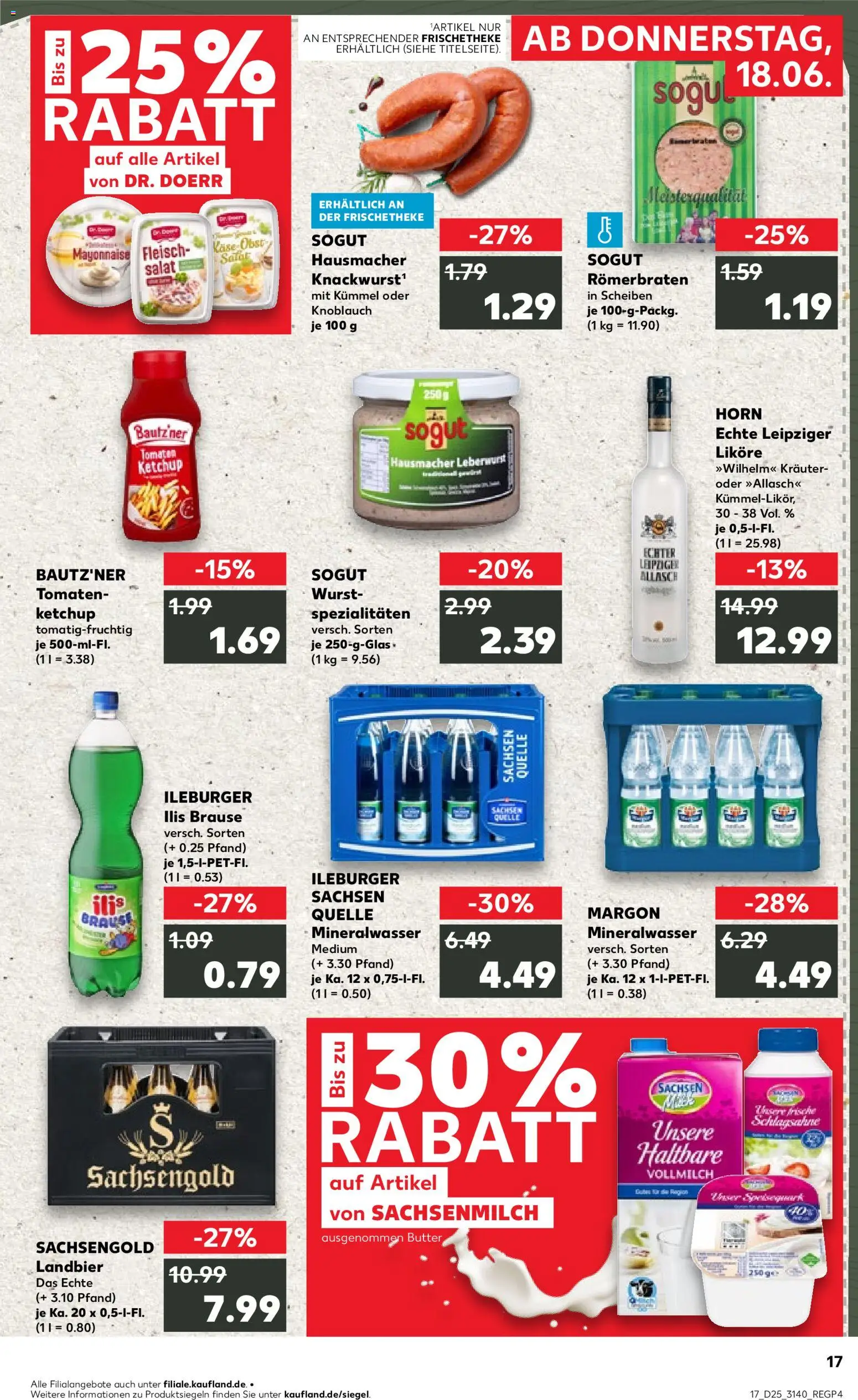 Kaufland Německo leták - Leipzig od 18.06.2026 | Strana: 17 | Produkty: Salát