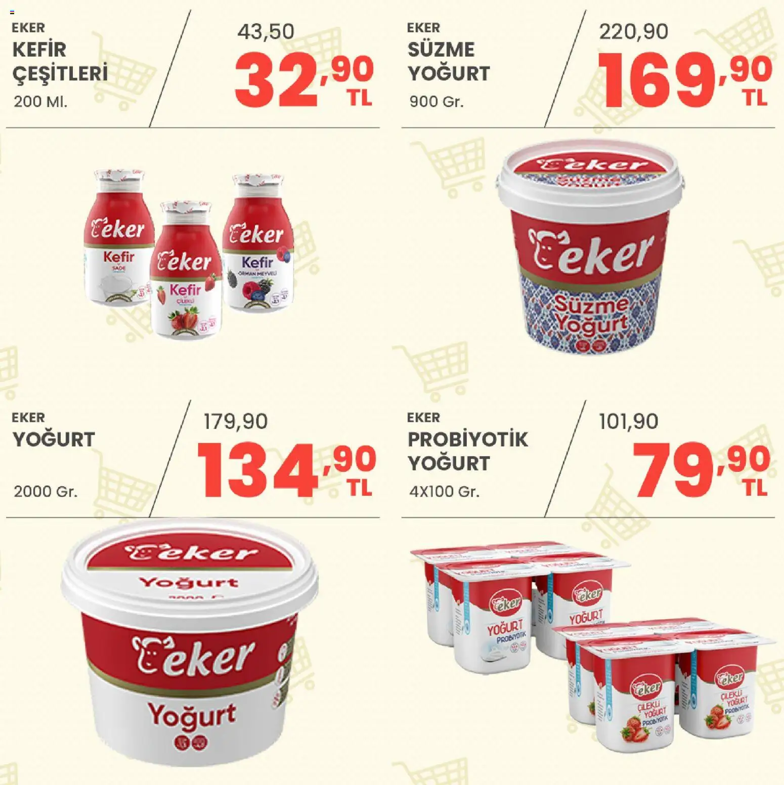 Sarıyer Katalog - 07 Ağustos 2026 tarihinden itibaren geçerlidir | Sayfa: 13 | Ürünler: Kefir, Yoğurt, Şeker