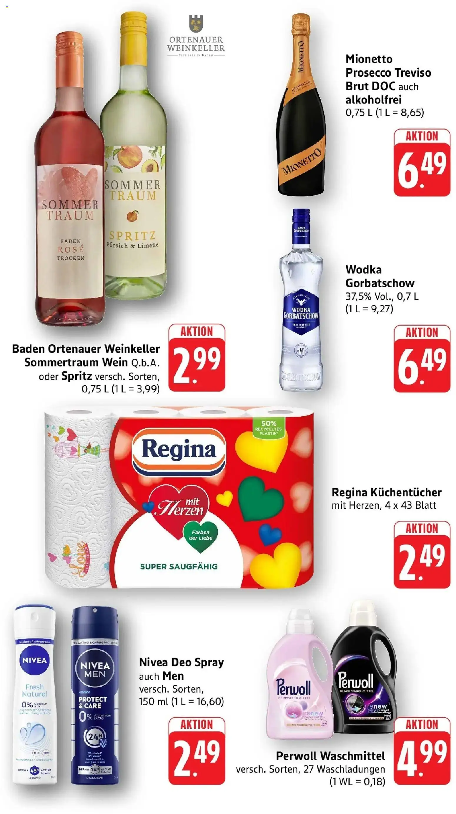 nah & gut Prospekt Birkendorf – gültig ab 13.07.2026 | Seite: 7 | Produkte: Perwoll, Deodorant, Limette, Wodka