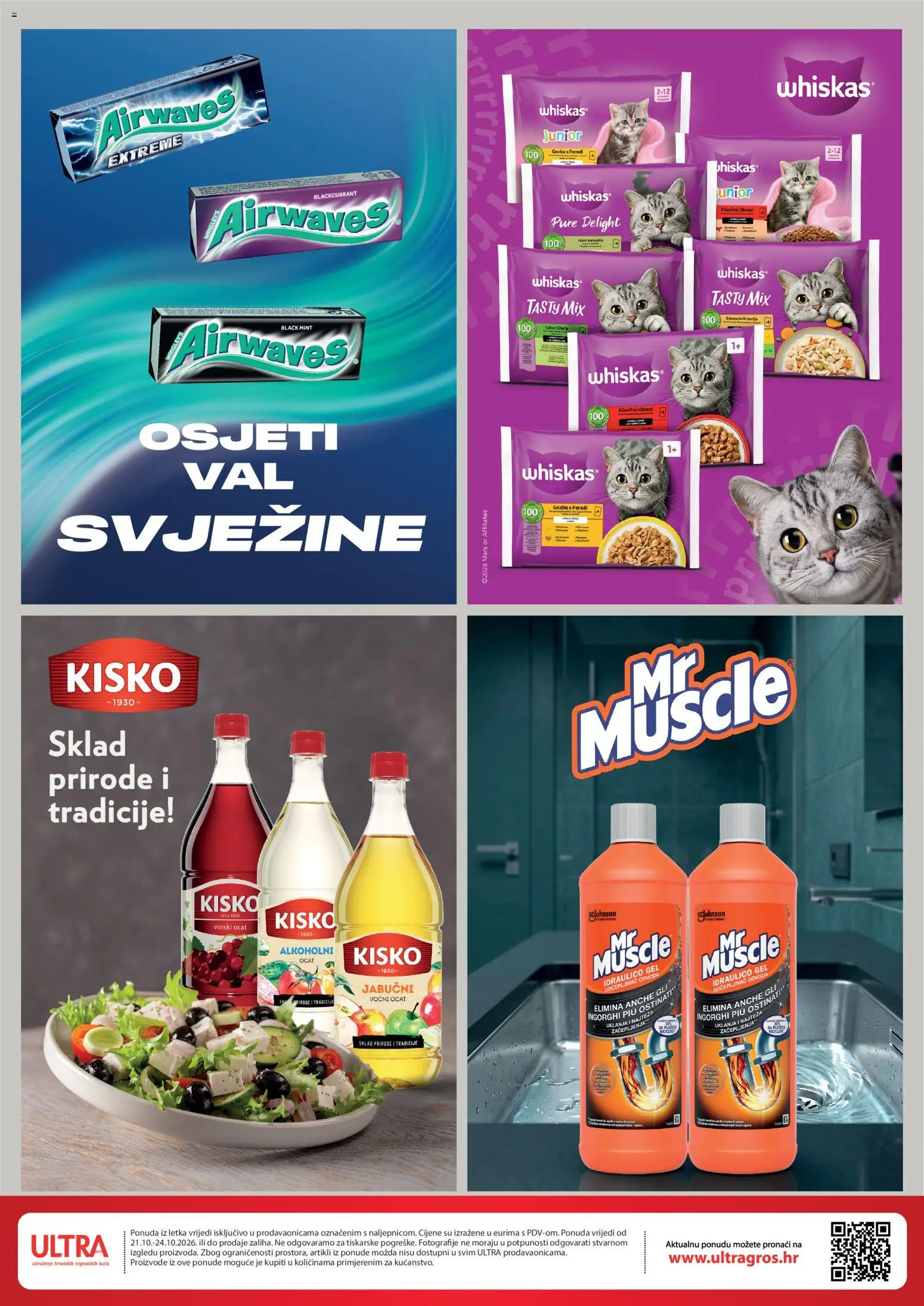 Ultra Gros katalog | vrijedi od 21.10.2026 | Stranica: 2 | Proizvodi: Whiskas, Ocat