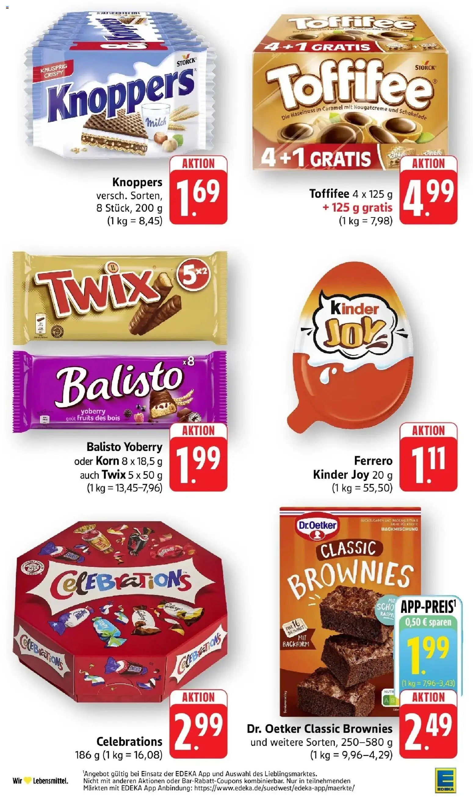 Edeka prospekt Bad Camberg	 – gültig ab 27.04.2026 | Seite: 40 | Produkte: Milch, Celebrations, Twix, Toffifee