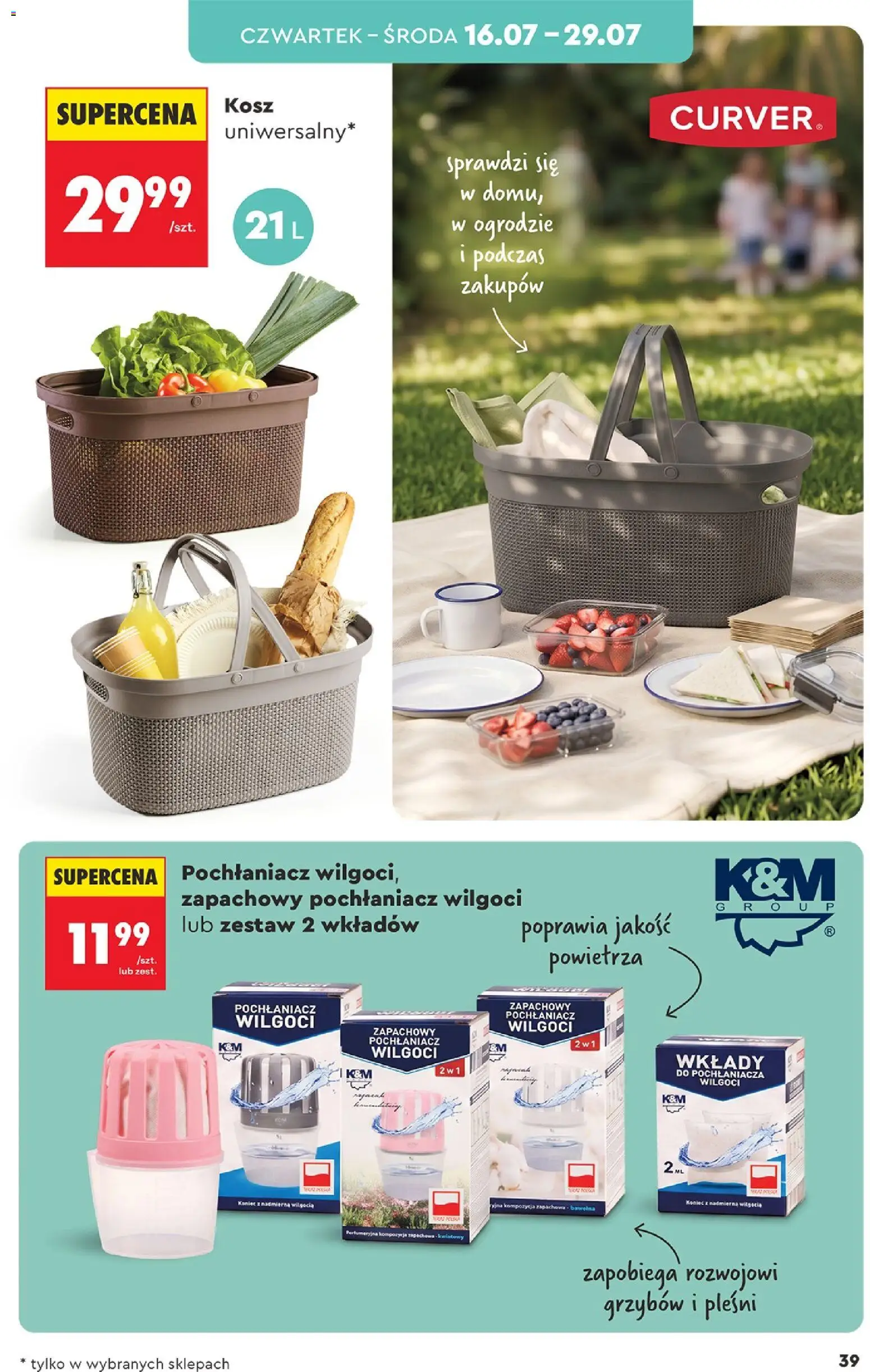 Biedronka gazetka - Hity i inspiracje od 13.07.2026 | Strona: 39 | Produkty: Kosz