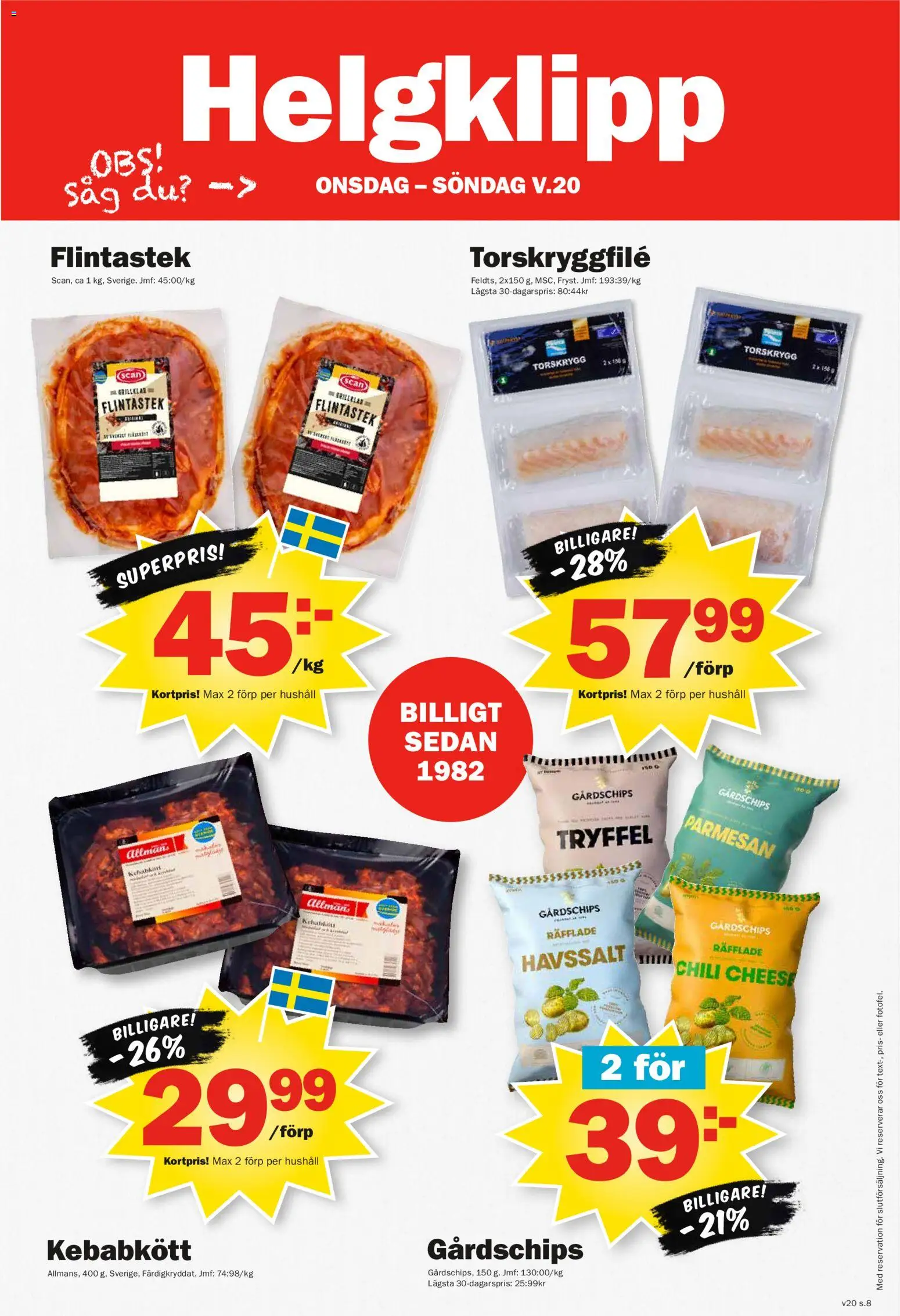 Pekås reklamblad aktuell från 11.05.2026 | Sida: 8 | Produkter: Såg, Chili